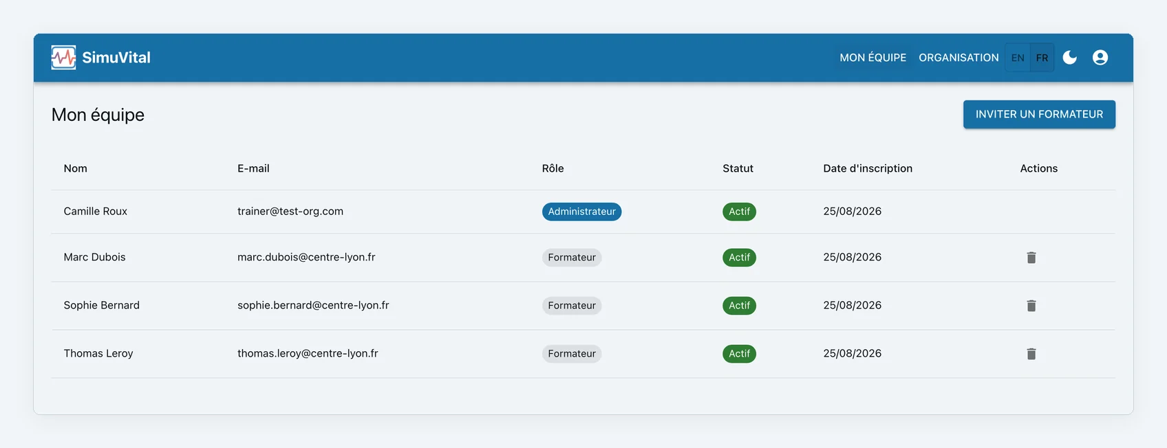 Section Formateurs