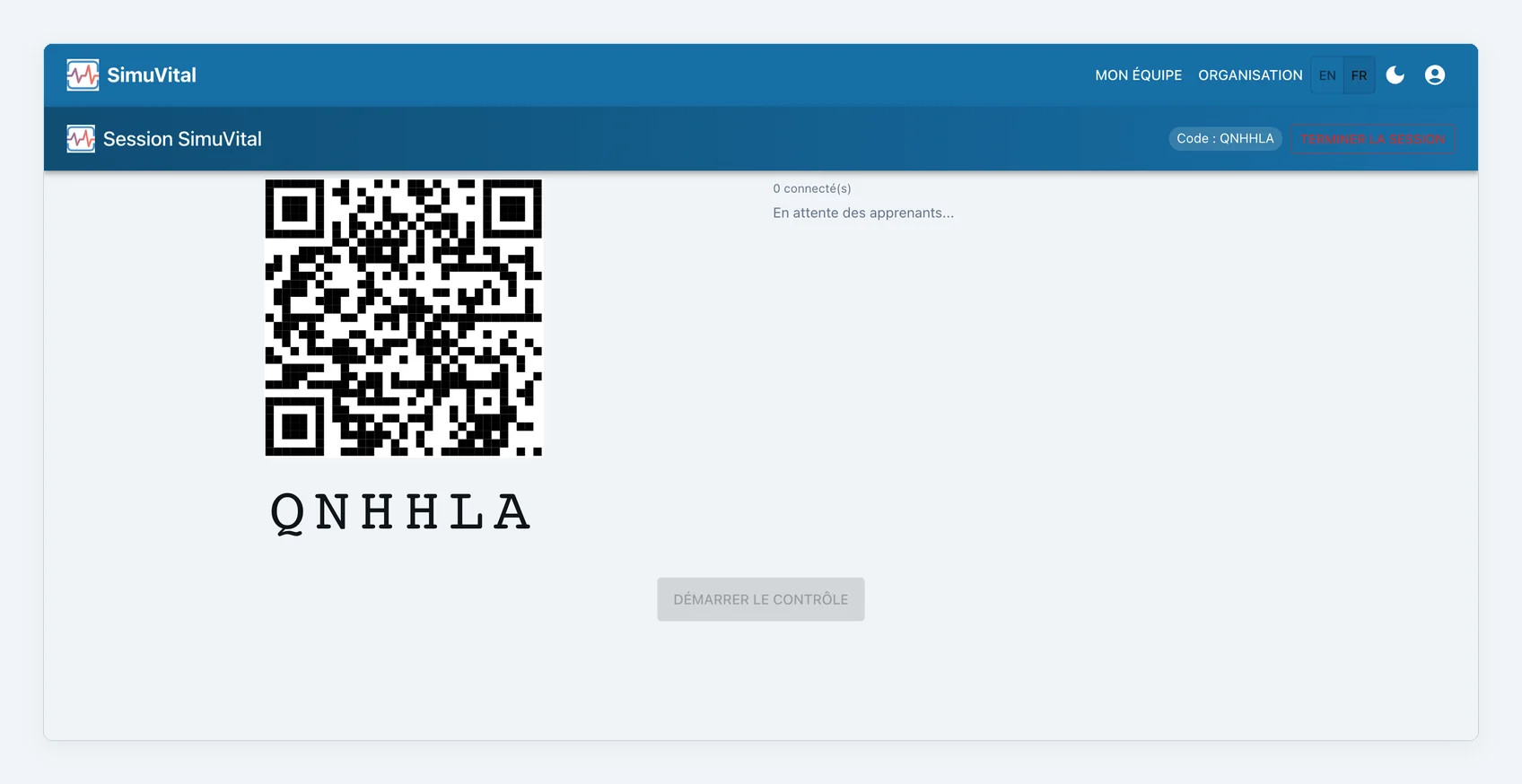 Session QR code